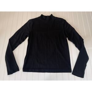 Athleta Black Long Sleeve Activewear Top Yoga Fitness Thumbholes Women's Small?